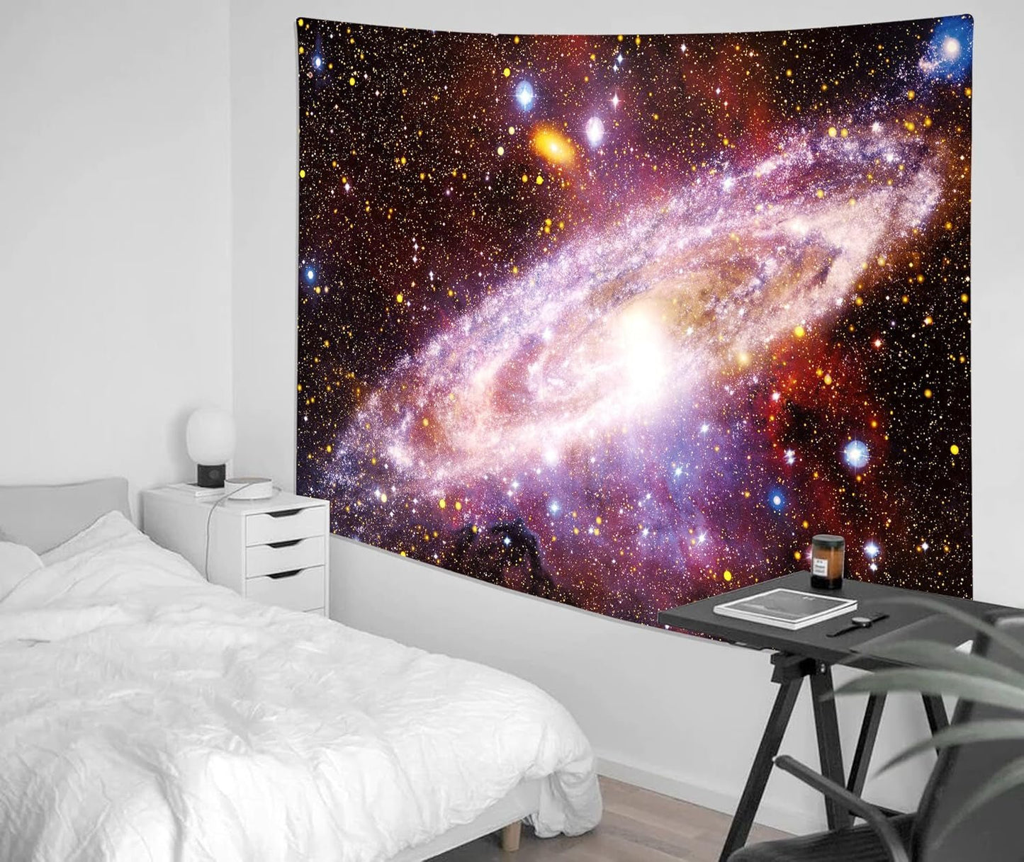 Holavida tapiz fluorescente galaxia cielo estrellado estética abstracta Hogar - Accesorios y Decoración Naty Shop