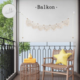 Tapiz ihonyi deco chic guirnalda flecos led Hogar - Accesorios y Decoración Naty Shop