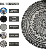 Tapiz india toalla de playa redondo mandala hippieindio grande Hogar - Accesorios y Decoración Naty Shop