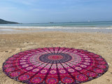Tapiz India toalla playa redondo mandala hippie violeta Hogar - Accesorios y Decoración Naty Shop Default Title