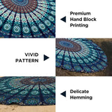 Tapiz India toalla de playa redondo mandala hippie grande Indian Home - Accesorios y Decoración Naty Shop