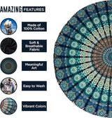 Tapiz India toalla de playa redondo mandala hippie grande Indian Home - Accesorios y Decoración Naty Shop