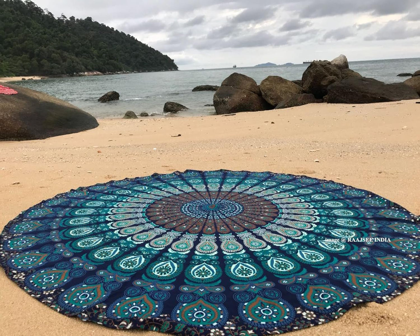 Tapiz India toalla playa redondo mandala hippie grande Hogar Indio - Accesorios y Decoraciones Naty Shop Default Title