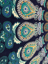 Tapiz indio mandala psicodélico elefante azul turquesa Hogar - Accesorios y Decoración Naty Shop
