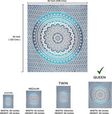 Tapiz indio mandala azul estético decoración de habitaciones Hogar - Accesorios y Decoración Naty Shop