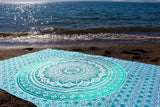 Tapiz indio mandala verde decoración estética Decoración hogar - Accesorios y Decoración Naty Shop