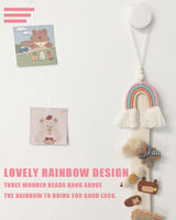 Tapiz kgduyc pieza tejida a mano arcoiris14 habitación infantil arcoiris Hogar - Accesorios y Decoración Naty Shop