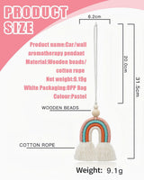 Tapiz kgduyc pieza tejida a mano arcoiris14 habitación infantil arcoiris Hogar - Accesorios y Decoración Naty Shop