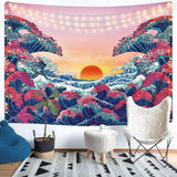 Tapiz lomohoo boceto abstracto arte besos blanco y negro Hogar - Accesorios y Decoración Naty Shop Ocean Wave Naranja 150L X 130B Cm