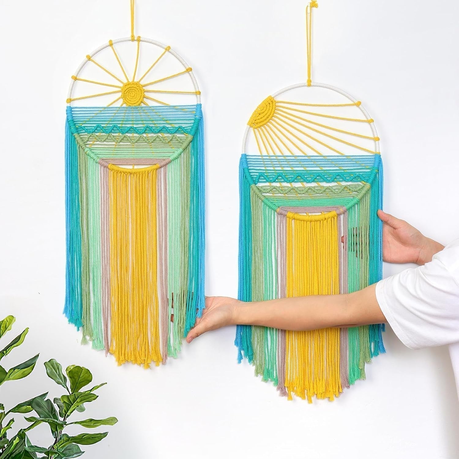 Tapiz lomohoo atrapasueños tapiz estampado sol arcoiris habitación Hogar - Accesorios y Decoración Naty Shop