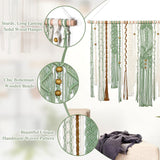 Tapiz lomohoo grande deco verde estético tejido Hogar - Accesorios y Decoración Naty Shop
