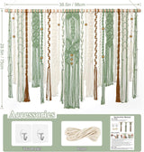 Tapiz lomohoo grande deco verde estético tejido Hogar - Accesorios y Decoración Naty Shop