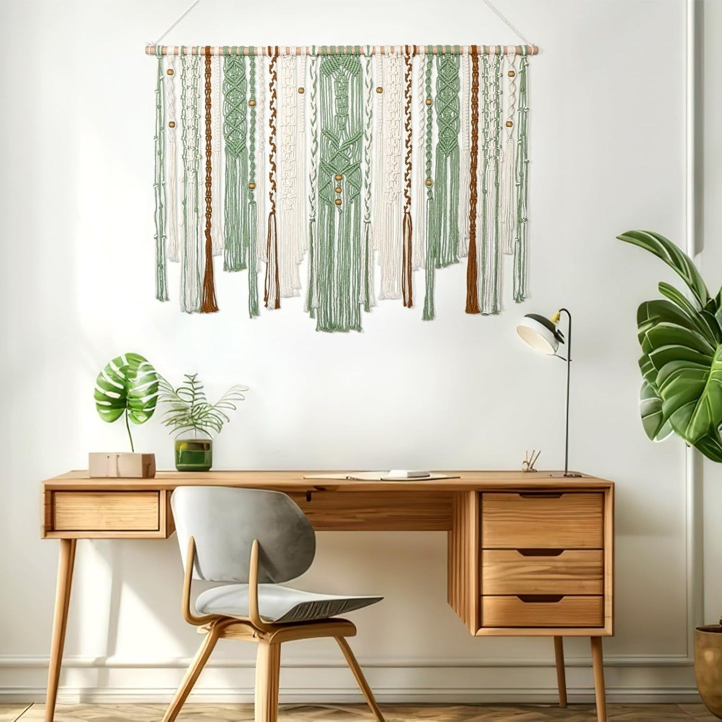 Tapiz lomohoo grande deco verde estético tejido Hogar - Accesorios y Decoración Naty Shop