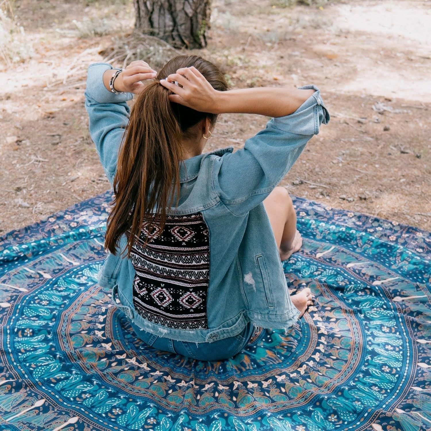 Tapiz momomus mandala algodón de colores diseños orientales Hogar - Accesorios y Decoración Naty Shop