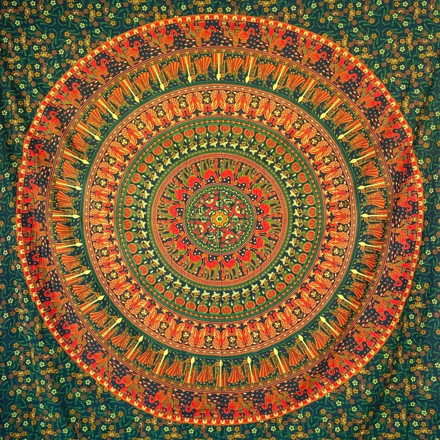 Tapiz momomus mandala colorido algodón diseños orientales Hogar - Accesorios y Decoración Naty Shop Saludos 210L X 230B Cm