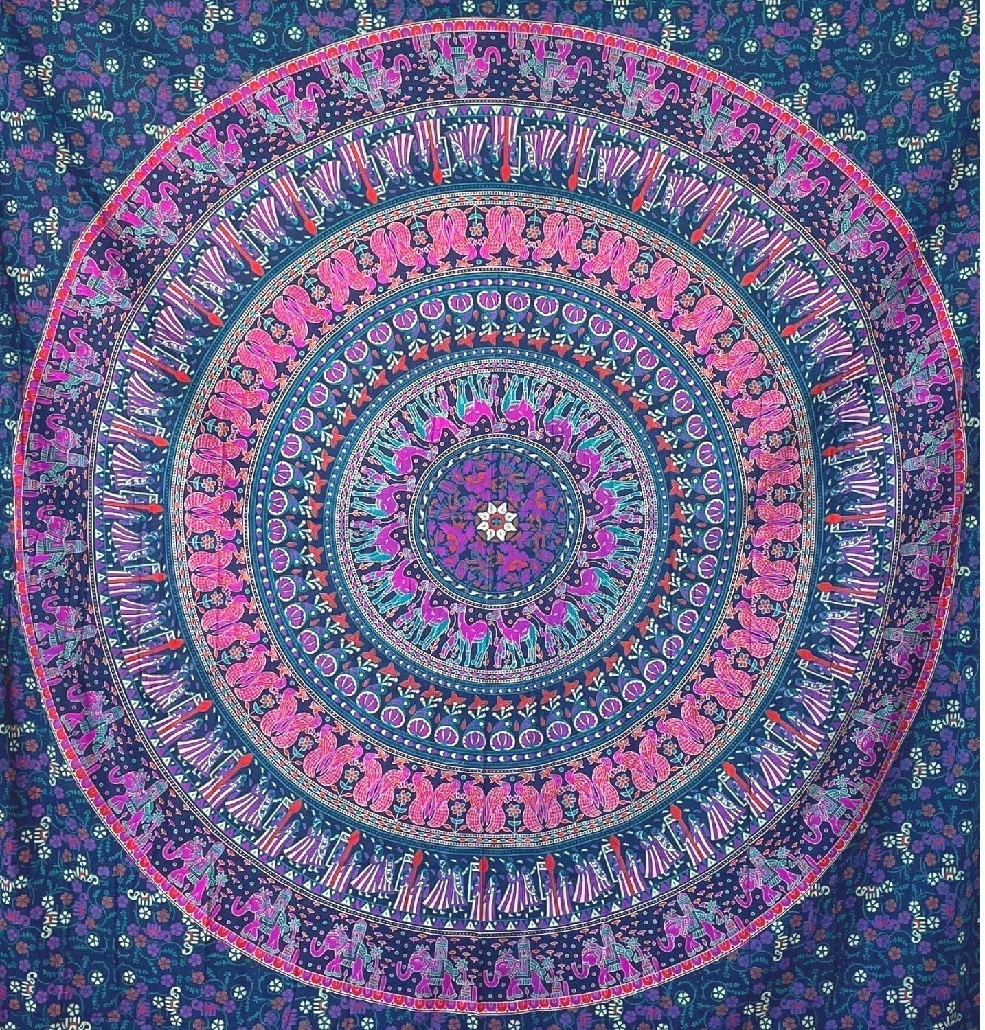 Tapiz momomus mandala algodón de colores diseños orientales Hogar - Accesorios y Decoración Naty Shop Violeta A 210L X 230B Cm