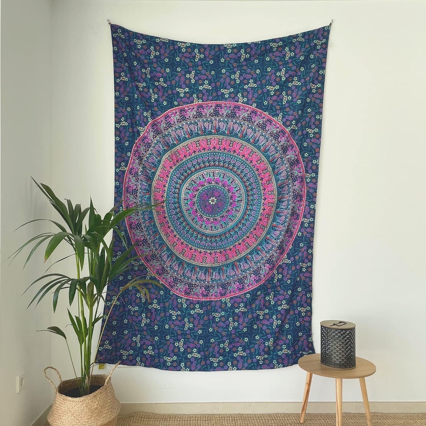 Tapiz momomus mandala algodón de colores diseños orientales Hogar - Accesorios y Decoración Naty Shop Violeta A 135L X 210B Cm