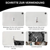 Tapiz negro blanco arbol vida tapiz fases luna Hogar - Accesorios y Decoración Naty Shop