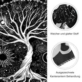 Tapiz negro blanco arbol vida tapiz fases luna Hogar - Accesorios y Decoración Naty Shop