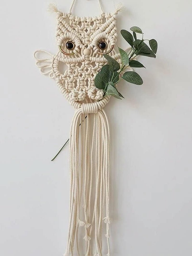 Tapiz búho tapiz 14 paredes hecho a mano algodón decoración Hogar - Accesorios y Decoración Naty Shop