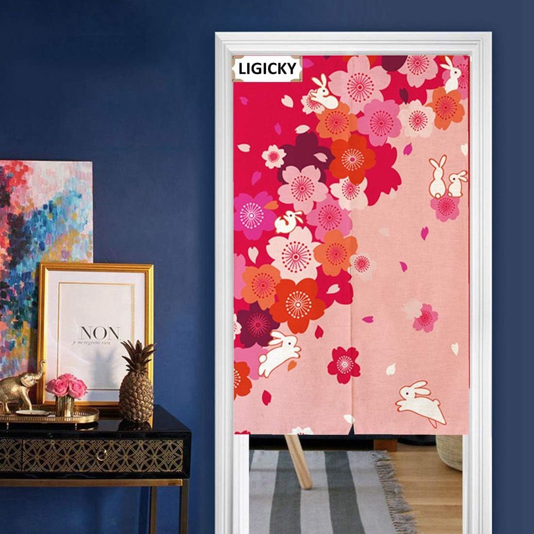 Tapiz japonés cortina noren puerta larga tapisseri Casa - Accesorios y Decoración Naty Shop