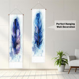 Tapiz plgreat pack alfombra plumas azul pared vertical Hogar - Accesorios y Decoración Naty Shop