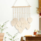 Tapiz quatre hecho a mano guirnalda plana hojas tejidas Hogar - Accesorios y Decoración Naty Shop Default Title