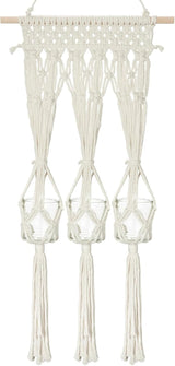 Repisa tapiz portavelas de vidrio made Casa - Accesorios y Decoración Naty Shop Blanco