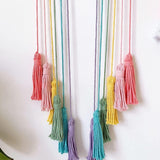 Tapiz arcoíris decoración cuerda algodón arcoíris Hogar - Accesorios y Decoración Naty Shop