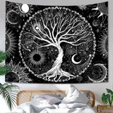 Tapiz sequpr arbol vida sol luna Hogar - Accesorios y Decoraciones Naty Shop 150L X 129.5B Cm