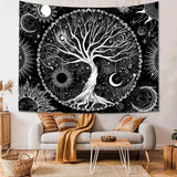 Tapiz sequpr árbol vida sol luna Hogar - Accesorios y Decoración Naty Shop