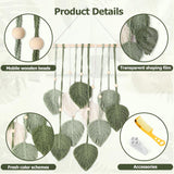 Decoración ventana estilo tapiz 40cm verde Hogar - Accesorios y Decoración Naty Shop