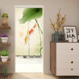 Tapiz estilo japonés, lino noren grueso, Casa larga loto - Accesorios y Decoración Naty Shop