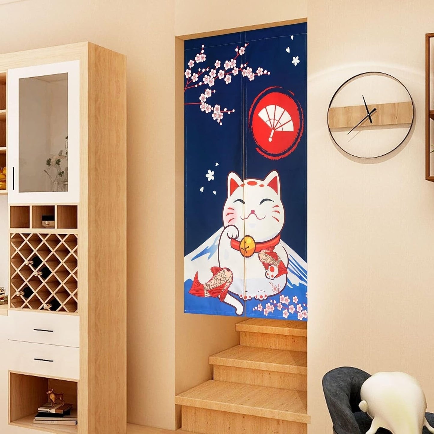 Tapiz estilo japonés lino grueso noren cortinas largas Hogar - Accesorios y Decoración Naty Shop