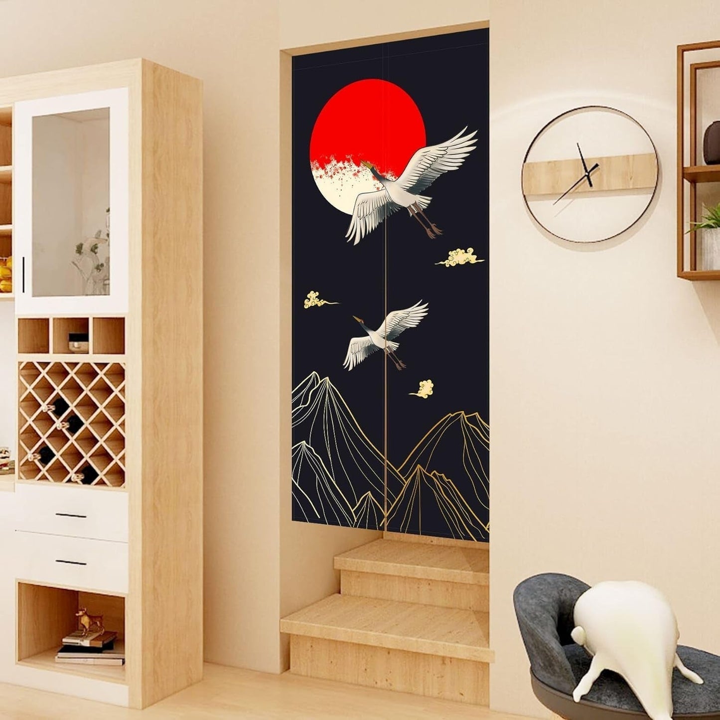Tapiz estilo japonés lino grueso noren cortinas largas Hogar - Accesorios y Decoración Naty Shop