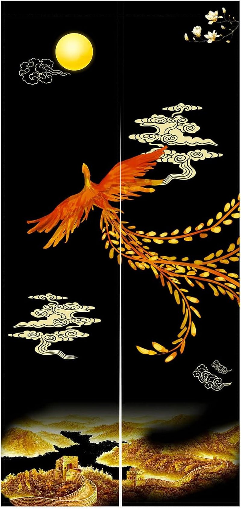Tapiz Estilo Japonés Noren Puerta Larga Gruesa Separación Hogar - Accesorios y Decoraciones Naty Shop A180 X A85 Cm (paquete de 1)