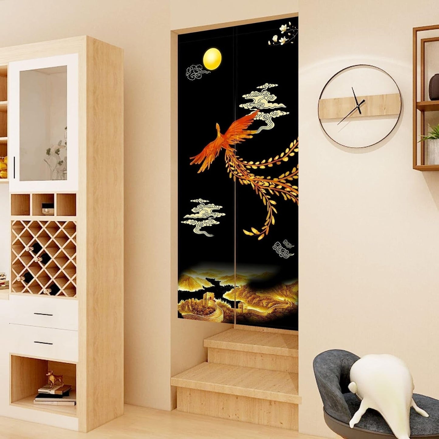 Tapiz estilo japonés noren puerta larga gruesa separación Hogar - Accesorios y Decoración Naty Shop