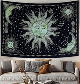 Tapiz sol luna estrella espiritual estético arcoiris algodón Hogar - Accesorios y Decoración Naty Shop Saludos 210L X 140B Cm