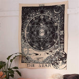 Tapiz de tarot sol Hogar - Accesorios y Decoración Naty Shop Azul, blanco 150L X 129B Cm