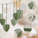 Tapiz colgante decoración hojas tejidas Hogar - Accesorios y Decoración Naty Shop