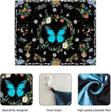 Tapiz tapiz mariposas verdes tela cepillada Hogar - Accesorios y Decoración Naty Shop