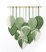 Tapiz tapiz tapiz tejido a mano hojas verdes Hogar - Accesorios y Decoraciones Naty Shop Saludos