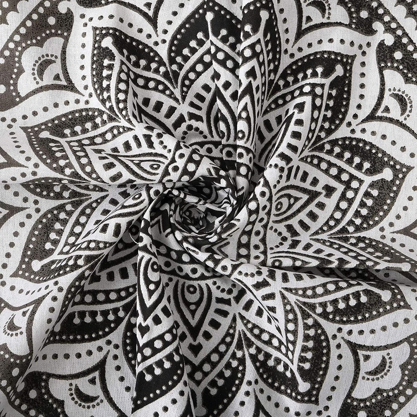 Tapiz tapiz mandala gris negro tela pared Hogar - Accesorios y Decoración Naty Shop