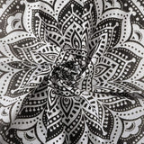 Tapiz tapiz mandala gris negro tela pared Hogar - Accesorios y Decoración Naty Shop