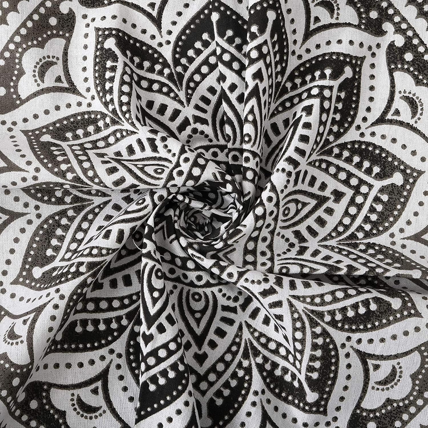 Tapiz tapiz mandala gris negro tela pared Hogar - Accesorios y Decoración Naty Shop