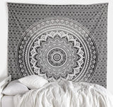 Tapiz tapiz mandala gris negro tela pared Hogar - Accesorios y Decoración Naty Shop Default Title