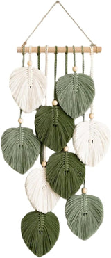 Tapiz tapiz cuentas de madera hojas verdes manual Inicio - Accesorios y Decoraciones Naty Shop Default Title