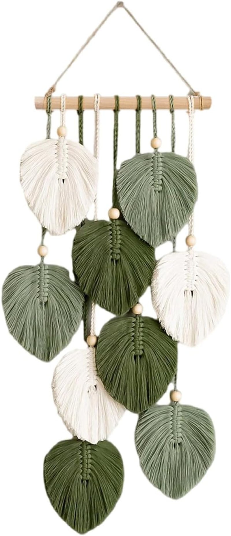 Tapiz tapiz cuentas de madera hojas verdes manual Inicio - Accesorios y Decoraciones Naty Shop Default Title