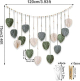 Tapiz tejido verde clavos de madera Hogar - Accesorios y Decoración Naty Shop