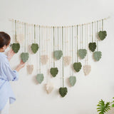 Tapiz tapiz tejido verde clavos de madera Hogar - Accesorios y Decoraciones Naty Shop Default Title